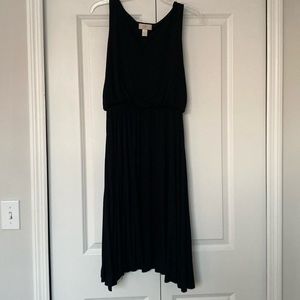 Loft outlet black midi dress